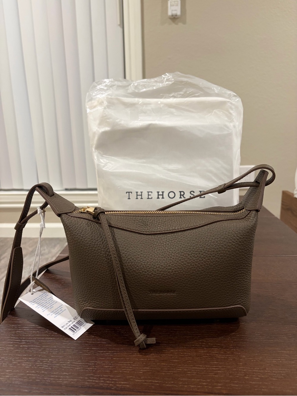 The Horse Mini Lou Bag NWT (Khaki Green Gold)